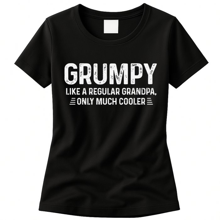 Grumpy Definition Tee Like A Regular Grandpa Only Cooler Womens T-Shirt