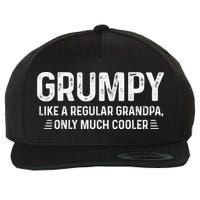 Grumpy Definition Tee Like A Regular Grandpa Only Cooler Wool Snapback Cap