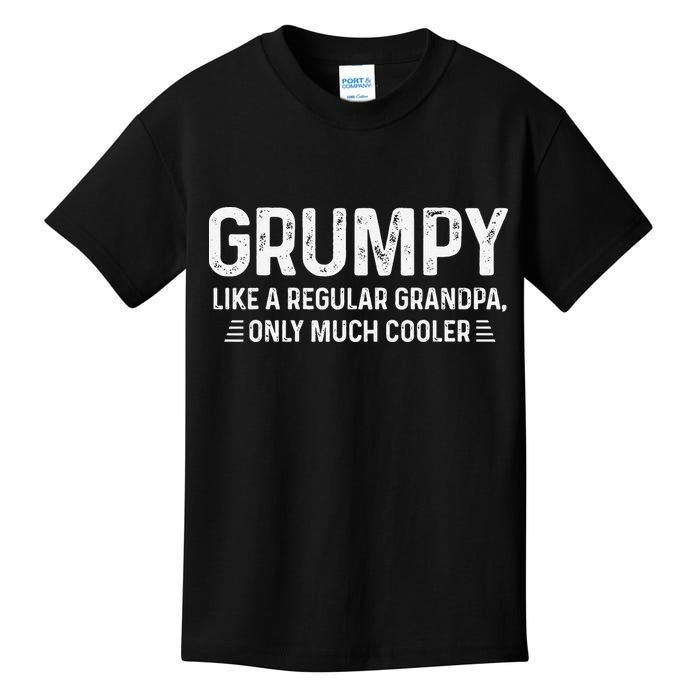 Grumpy Definition Tee Like A Regular Grandpa Only Cooler Kids T-Shirt