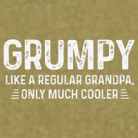 Grumpy Definition Tee Like A Regular Grandpa Only Cooler Garment-Dyed Women's Muscle Tee