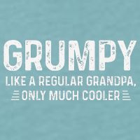 Grumpy Definition Tee Like A Regular Grandpa Only Cooler Sueded Cloud Jersey T-Shirt