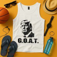 Goat Donald Trump 2024 Election Patriotic Political Humor Tank Top