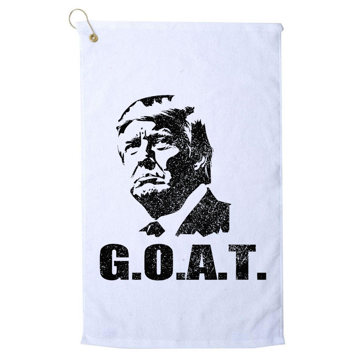 Goat Donald Trump 2024 Election Patriotic Political Humor Golf Towel
