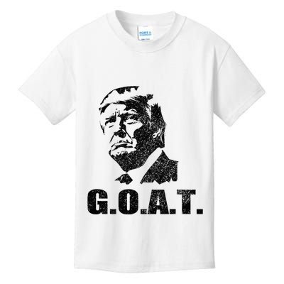 Goat Donald Trump 2024 Election Patriotic Political Humor Kids T-Shirt