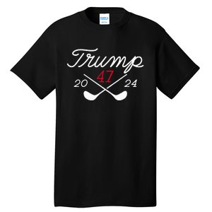 Golf Donald Trump 47 2024 Tall T-Shirt