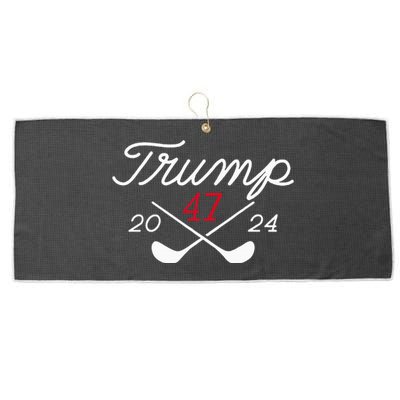 Golf Donald Trump 47 2024 Large Microfiber Waffle Golf Towel