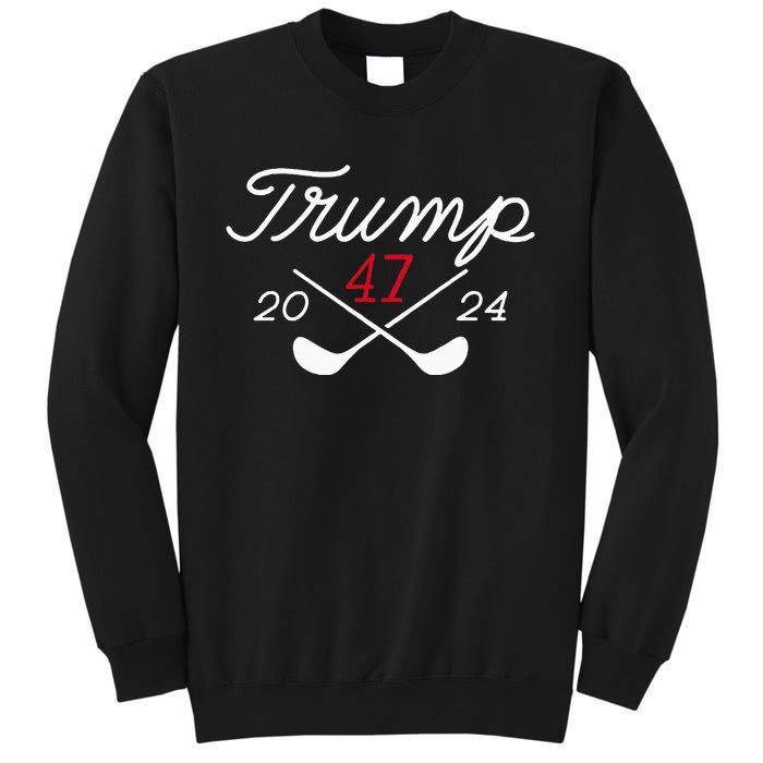 Golf Donald Trump 47 2024 Tall Sweatshirt