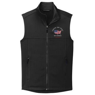 Garbage Donald Trump Maga Republican Mom Christian Patriot Collective Smooth Fleece Vest