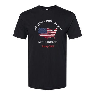 Garbage Donald Trump Maga Republican Mom Christian Patriot Softstyle CVC T-Shirt