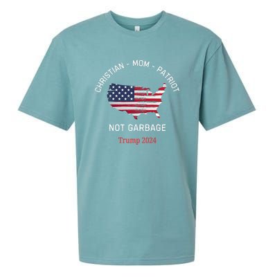 Garbage Donald Trump Maga Republican Mom Christian Patriot Sueded Cloud Jersey T-Shirt