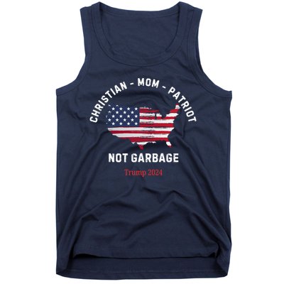 Garbage Donald Trump Maga Republican Mom Christian Patriot Tank Top