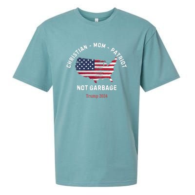 Garbage Donald Trump Maga Republican Mom Christian Patriot Sueded Cloud Jersey T-Shirt