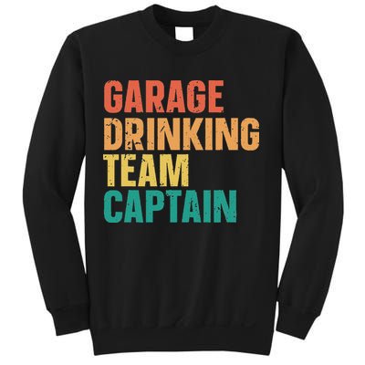 Garage Drinking Team Captain Retro Vintage Sweatshirt