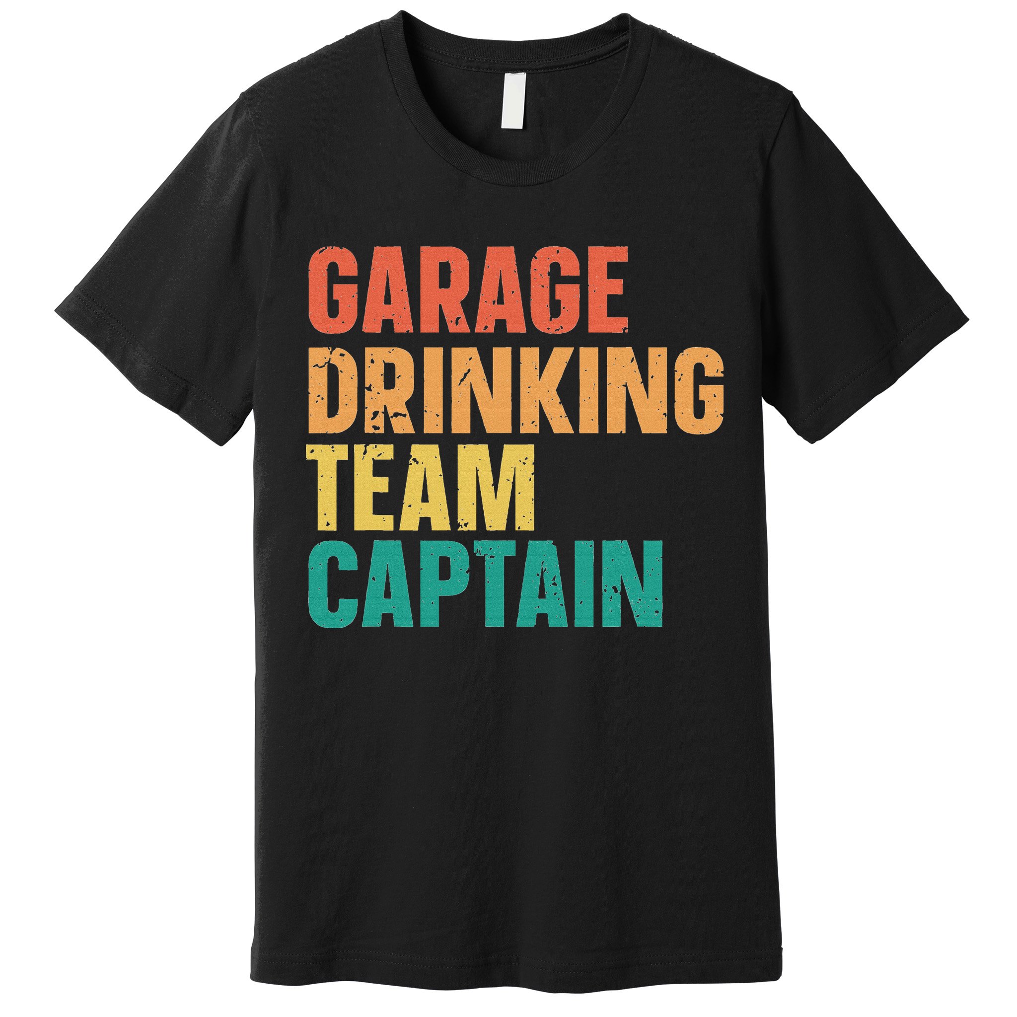 Garage Drinking Team Captain Retro Vintage Premium T-Shirt
