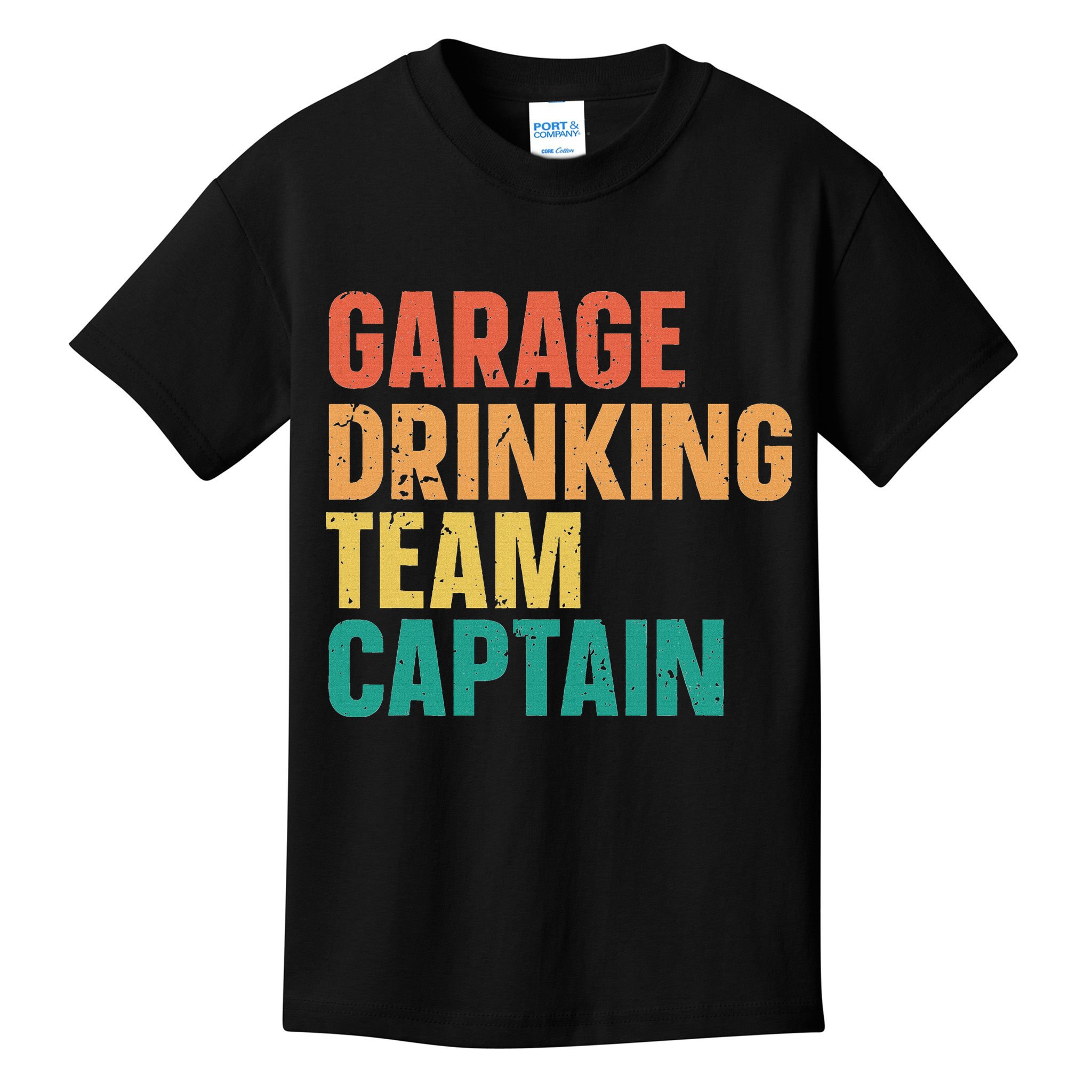 Garage Drinking Team Captain Retro Vintage Kids T-Shirt