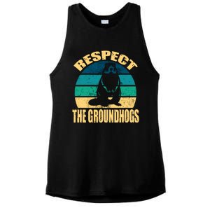 Groundhog DayRespect The Groundhog Ladies PosiCharge Tri-Blend Wicking Tank