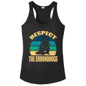 Groundhog DayRespect The Groundhog Ladies PosiCharge Competitor Racerback Tank