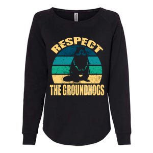 Groundhog DayRespect The Groundhog Womens California Wash Sweatshirt