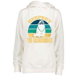 Groundhog DayRespect The Groundhog Womens Funnel Neck Pullover Hood