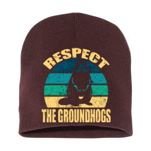 Groundhog DayRespect The Groundhog Short Acrylic Beanie