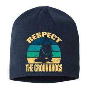 Groundhog DayRespect The Groundhog Sustainable Beanie