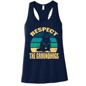 Groundhog DayRespect The Groundhog Women's Racerback Tank