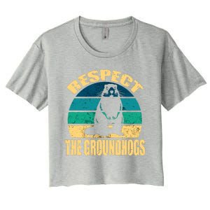 Groundhog DayRespect The Groundhog Women's Crop Top Tee