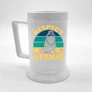 Groundhog DayRespect The Groundhog Beer Stein