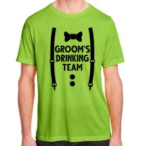 Grooms Drinking Team Funny Wedding Suit Adult ChromaSoft Performance T-Shirt