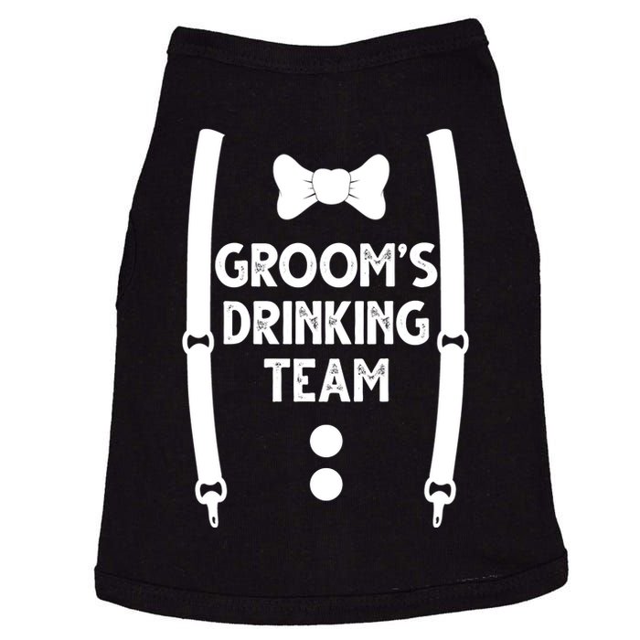 Grooms Drinking Team Funny Wedding Suit Doggie Tank