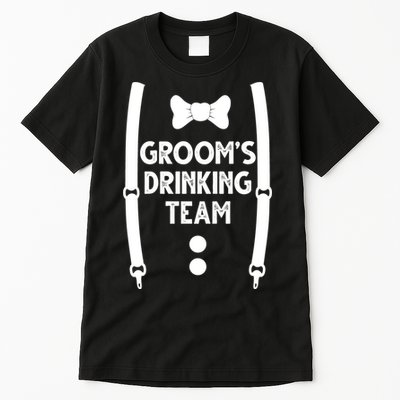 Grooms Drinking Team Funny Wedding Suit Tall T-Shirt