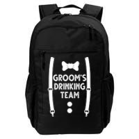 Grooms Drinking Team Funny Wedding Suit Daily Commute Backpack