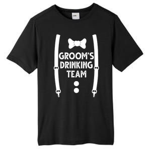 Grooms Drinking Team Funny Wedding Suit Tall Fusion ChromaSoft Performance T-Shirt