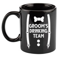 Grooms Drinking Team Funny Wedding Suit 11oz C Handle Ceramic Mug