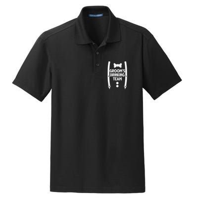 Grooms Drinking Team Funny Wedding Suit Dry Zone Grid Polo