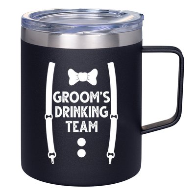 Grooms Drinking Team Funny Wedding Suit 12oz Stainless Steel Coffee Mug