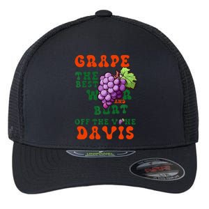 Grape Davis The Best Wr And Burt Off The Vine Flexfit Unipanel Trucker Cap