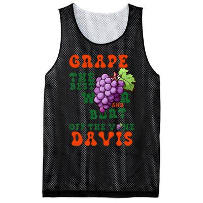 Grape Davis The Best Wr And Burt Off The Vine Mesh Reversible Basketball Jersey Tank