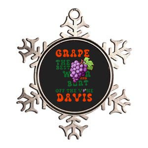 Grape Davis The Best Wr And Burt Off The Vine Metallic Star Ornament