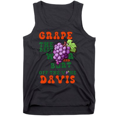 Grape Davis The Best Wr And Burt Off The Vine Tank Top