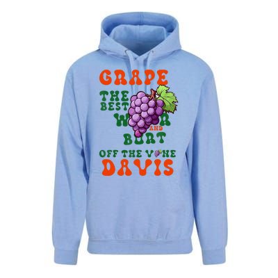 Grape Davis The Best Wr And Burt Off The Vine Unisex Surf Hoodie