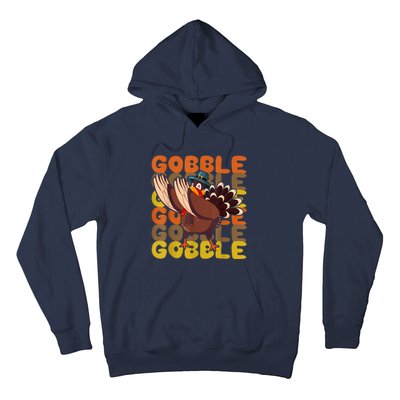 Gobble Dabbing Turkey Thanksgiving Day Pilgrim BoysShirtsShirt Hoodie