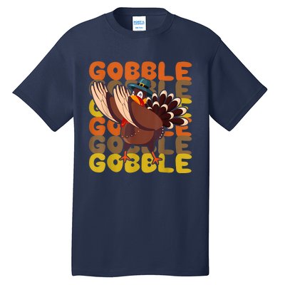 Gobble Dabbing Turkey Thanksgiving Day Pilgrim BoysShirtsShirt Tall T-Shirt