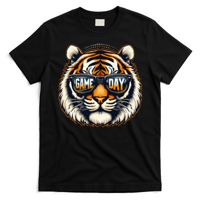 Game Day Thanksgiving Tiger Cool Touchdown American Football T-Shirt