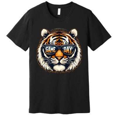 Game Day Thanksgiving Tiger Cool Touchdown American Football Premium T-Shirt