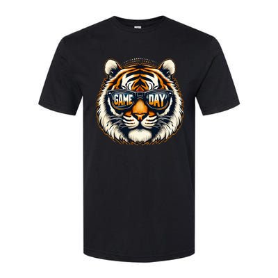 Game Day Thanksgiving Tiger Cool Touchdown American Football Softstyle CVC T-Shirt