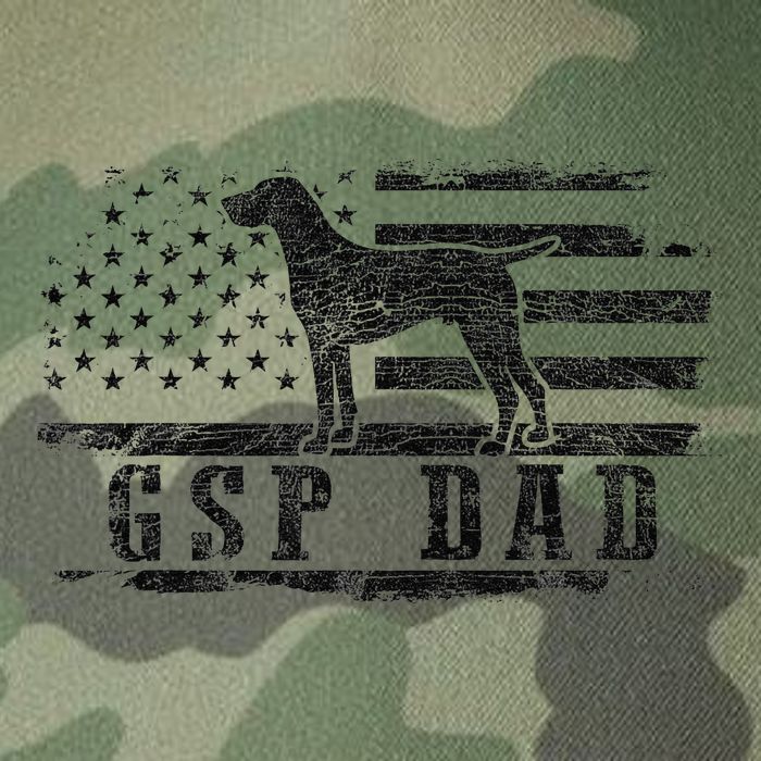Gsp Dad Usa American Flag German Shorthaired Pointer Dog Legacy Tie Dye Trucker Hat