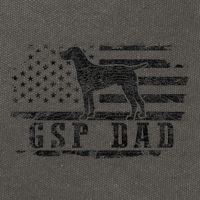 Gsp Dad Usa American Flag German Shorthaired Pointer Dog Cotton Canvas Backpack