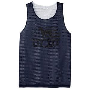 Gsp Dad Usa American Flag German Shorthaired Pointer Dog Mesh Reversible Basketball Jersey Tank