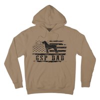 Gsp Dad Usa American Flag German Shorthaired Pointer Dog Hoodie